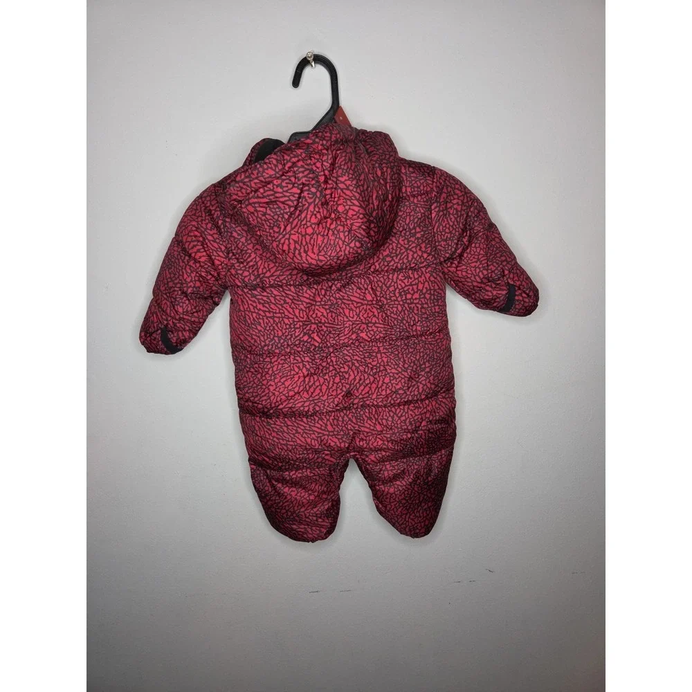 Nike Air Jordan 6-9 Month Baby Snow Suit One Piece Black Red